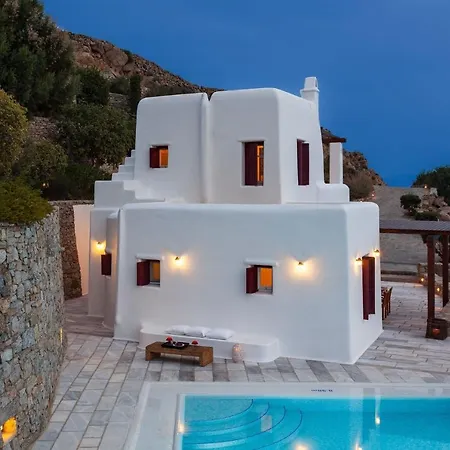 Excellent Mykonos Psarrou Epsilon 4 Bedrooms Stunning Sea Views Psarrou וילה Mykonos Town