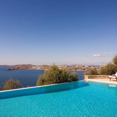 Excellent Mykonos Psarrou Epsilon 4 Bedrooms Stunning Sea Views Psarrou וילה