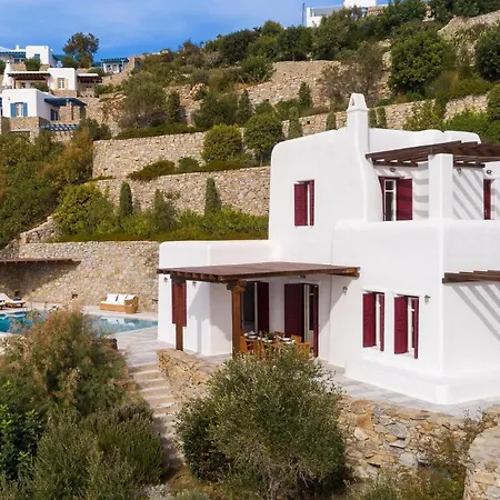 Excellent Mykonos Psarrou Epsilon 4 Bedrooms Stunning Sea Views Psarrou וילה *