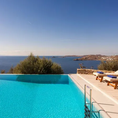 Excellent Mykonos Epsilon 4 Bedrooms Stunning Sea View プサロウ