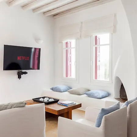 Vila Excellent Mykonos Epsilon 4 Bedrooms Stunning Sea View