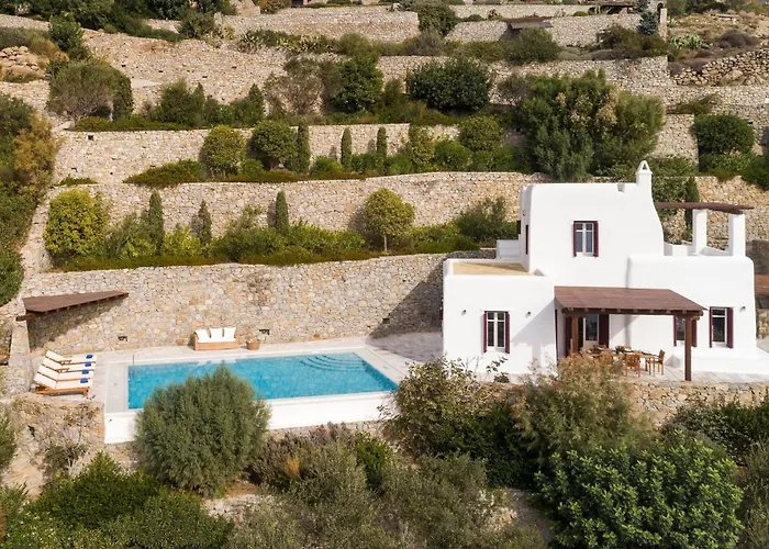 Excellent Mykonos Epsilon 4 Bedrooms Stunning Sea View Villa Psarrou