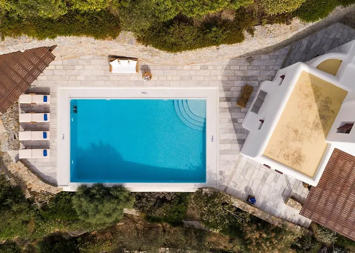 Excellent Mykonos Epsilon 4 Bedrooms Stunning Sea View Villa Psarrou